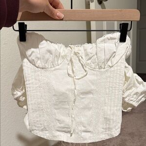 TIC TOC - Lace Corset-Style Blouse